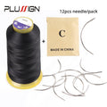 12Pcs/Bag 6 Cm C Shape Curved Needles And 1 Black Roll Thread