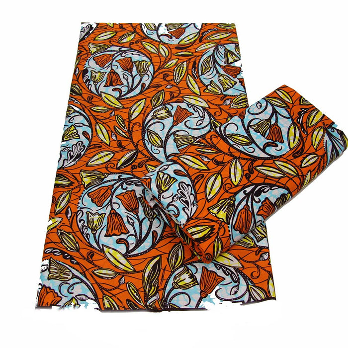 2022 High Quality Cotton wax fabric African prints fabric Ankara wax real wax Nigerian wax 6 yards/pcs