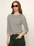 3/4 Mode Tee Chalk French Stripe