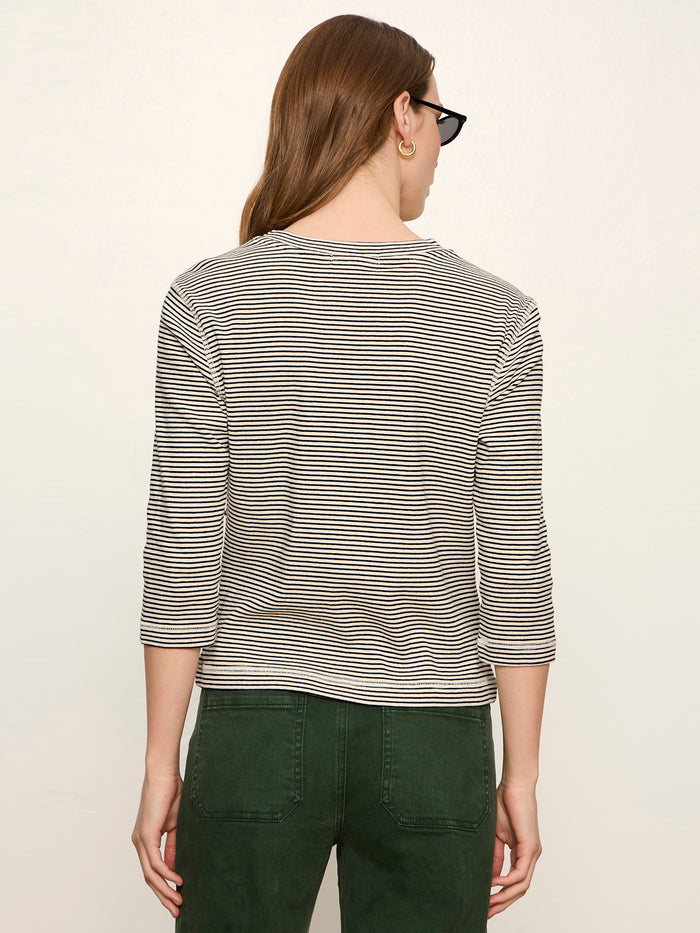 3/4 Mode Tee Chalk French Stripe