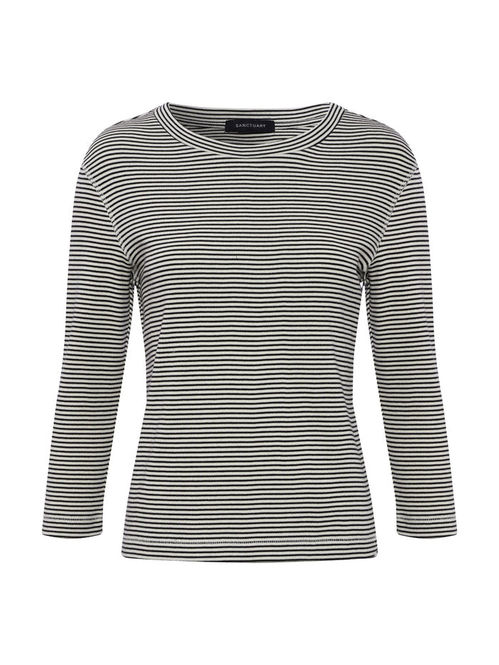 3/4 Mode Tee Chalk French Stripe