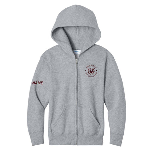 Abbot Youth Full Zip Hoodie Personalized