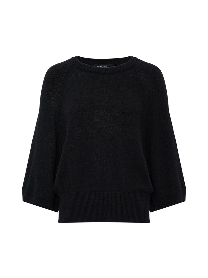 About Us Relaxed Pullover Black