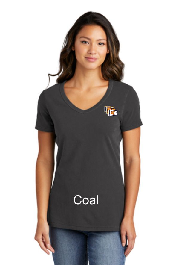 AGLCA Ladies Beach Wash® Garment-Dyed V-Neck Tee