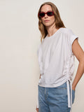 All Day Ruched Tee White