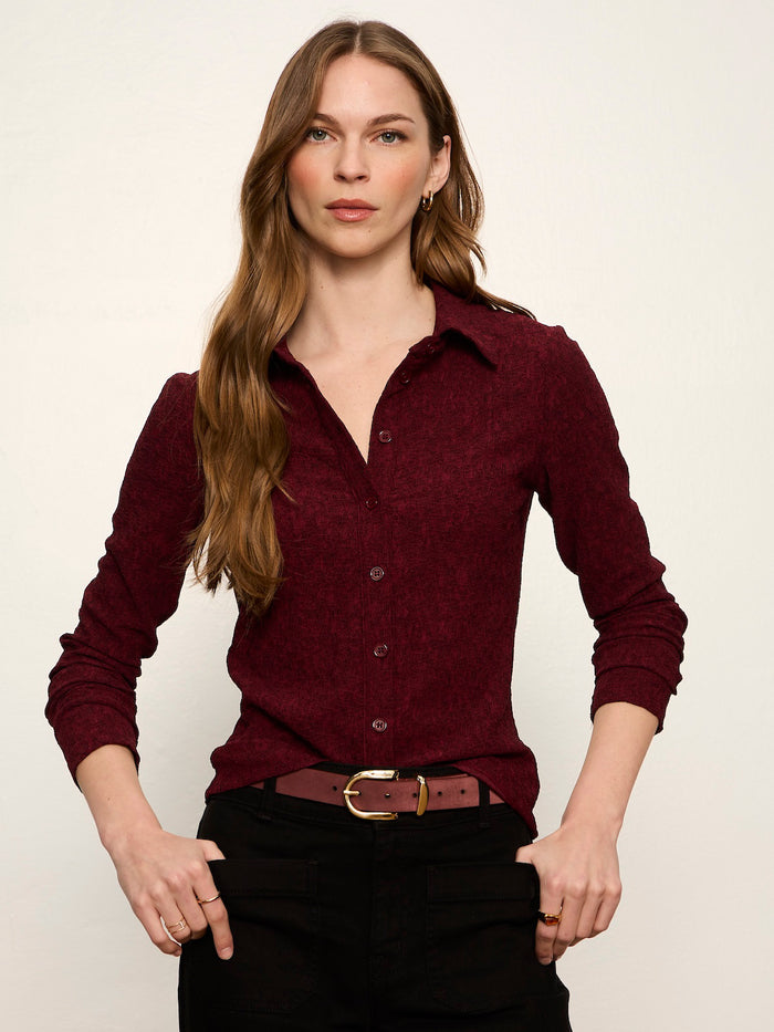 All Day Suede Belt Scarlet