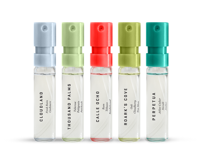 5 sample vials