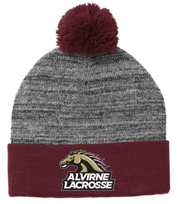 Alvirne Sport-Tek ® Heather Pom Pom Beanie