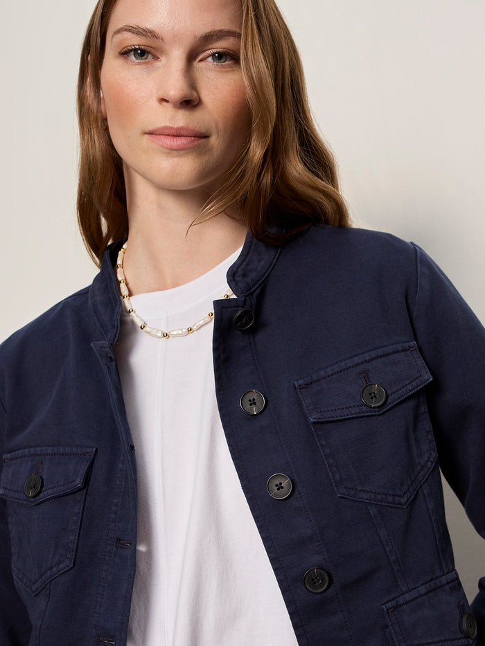 Ames Military Jacket Navy Blazer