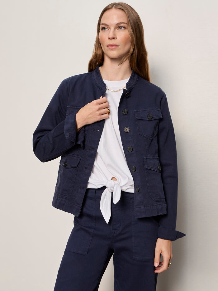 Ames Military Jacket Navy Blazer
