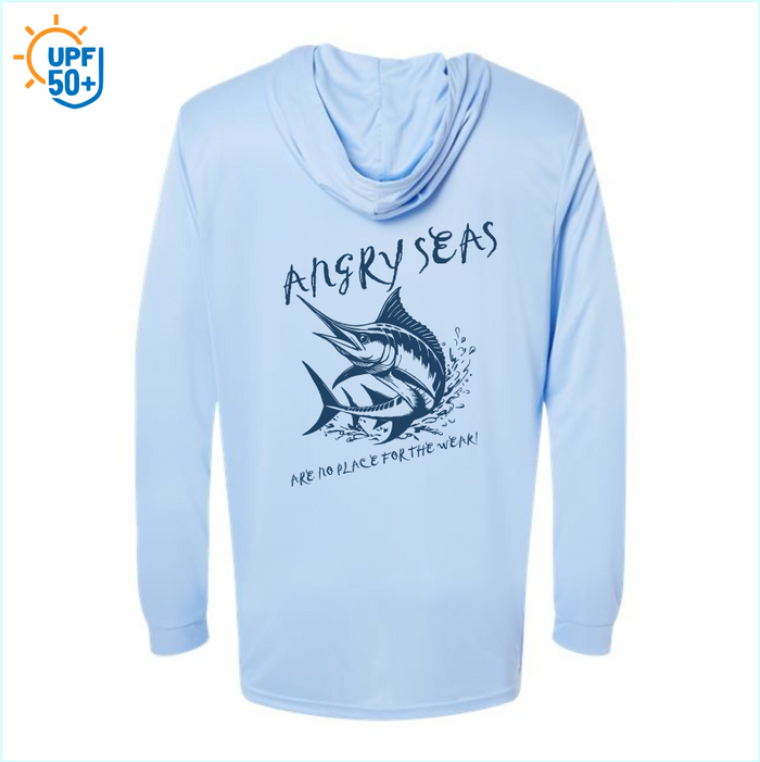 Angry Seas Unisex Bahama Performance Hooded Long Sleeve T-Shirt - 220