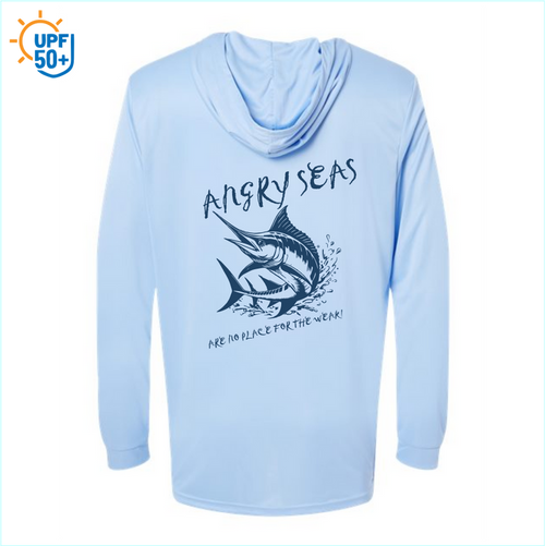 Angry Seas Unisex Bahama Performance Hooded Long Sleeve T-Shirt - 220