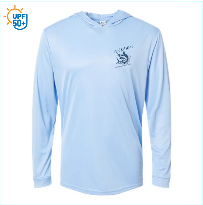 Angry Seas Unisex Bahama Performance Hooded Long Sleeve T-Shirt - 220