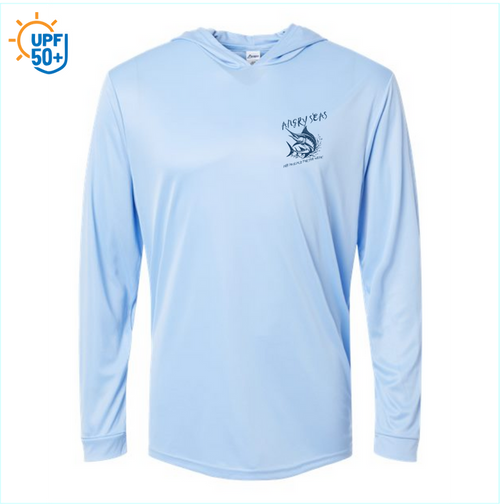 Angry Seas Unisex Bahama Performance Hooded Long Sleeve T-Shirt - 220