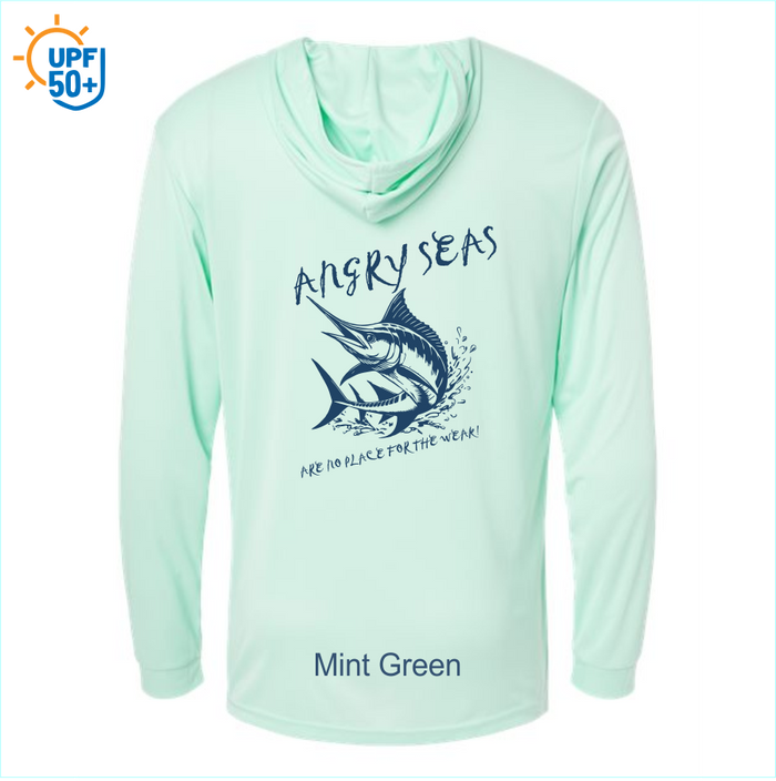 Angry Seas Unisex Bahama Performance Hooded Long Sleeve T-Shirt - 220