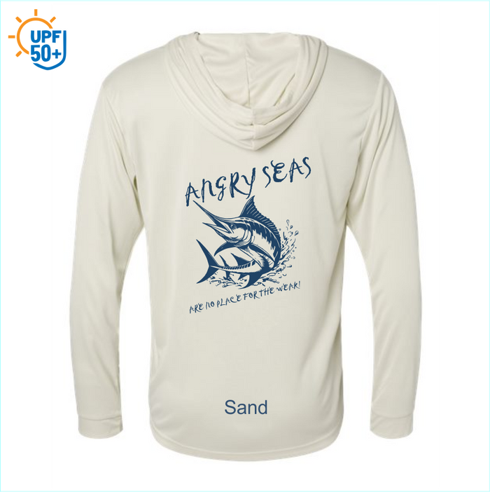 Angry Seas Unisex Bahama Performance Hooded Long Sleeve T-Shirt - 220
