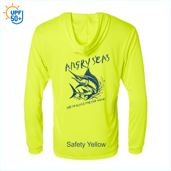 Angry Seas Unisex Bahama Performance Hooded Long Sleeve T-Shirt - 220