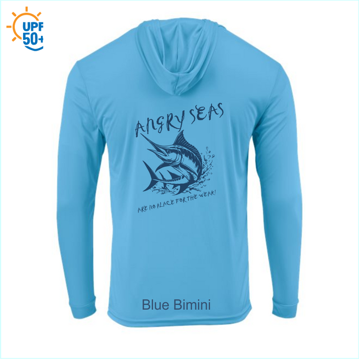 Angry Seas Unisex Bahama Performance Hooded Long Sleeve T-Shirt - 220