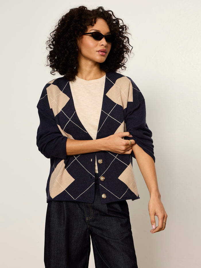 Arden Cardigan Loma Argyle