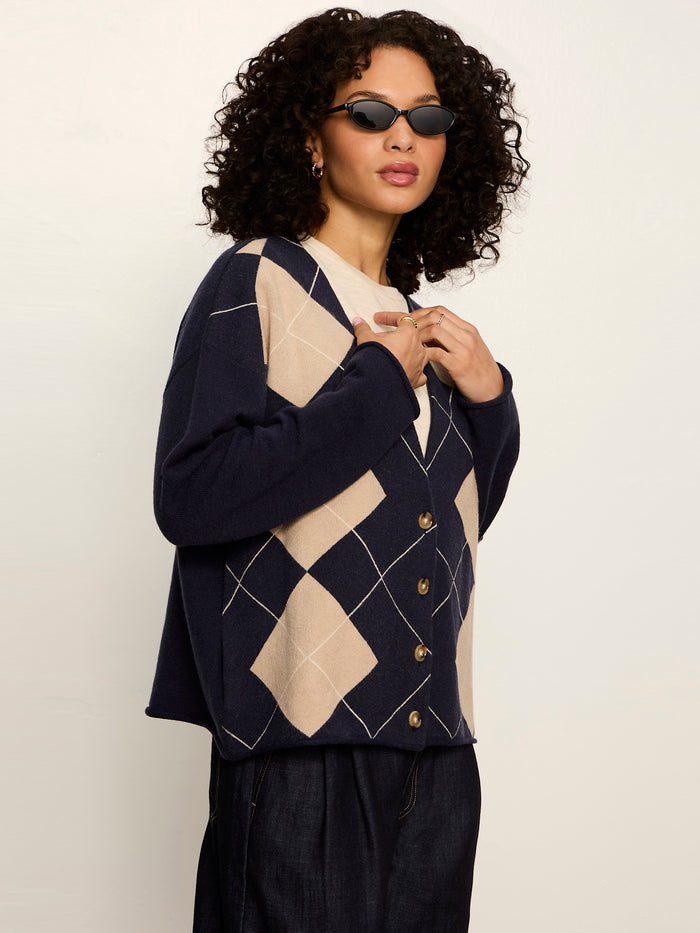 Arden Cardigan Loma Argyle