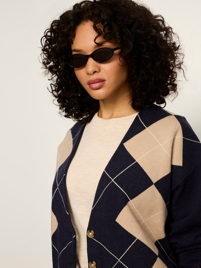 Arden Cardigan Loma Argyle