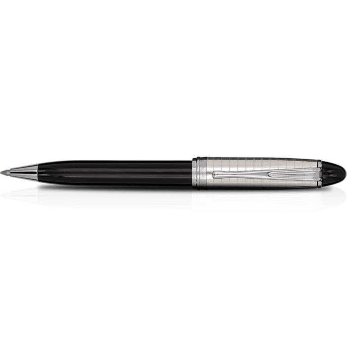 Aurora Ipsilon Ballpoint Pen - Black (Quadra Pattern) - Pen Boutique Ltd