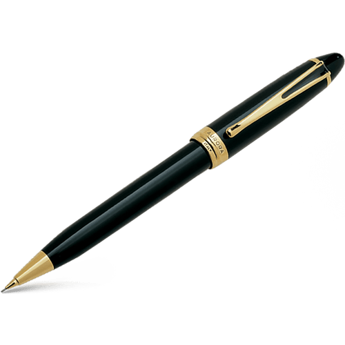 Aurora Ipsilon Deluxe Mechanical Pencil - Black - Gold Trim - Pen Boutique Ltd