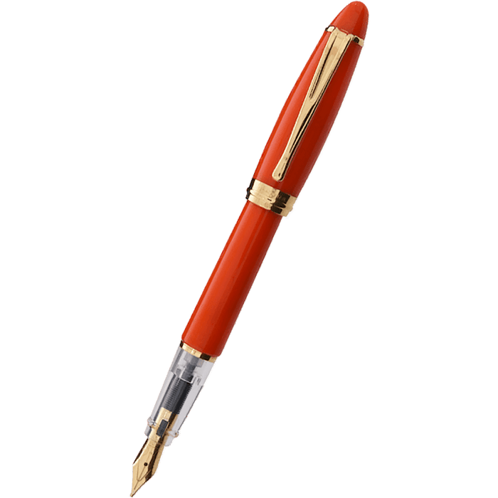 Aurora Ipsilon Demo Colors Fountain Pen - Enthusiastic Orange PLUS matching Orange color ink bottle - Pen Boutique Ltd