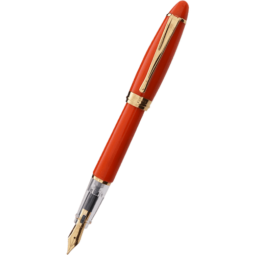 Aurora Ipsilon Demo Colors Fountain Pen - Enthusiastic Orange PLUS matching Orange color ink bottle - Pen Boutique Ltd
