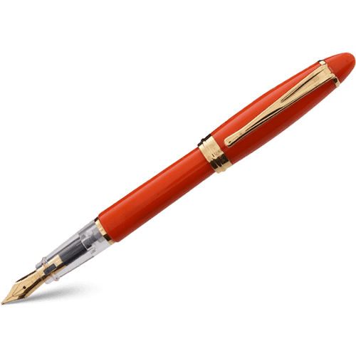 Aurora Ipsilon Demo Colors Fountain Pen - Enthusiastic Orange PLUS matching Orange color ink bottle - Pen Boutique Ltd
