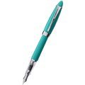 Aurora Ipsilon Demo Colors Fountain Pen - Intuitive Light Green PLUS matching Teal color ink bottle - Pen Boutique Ltd