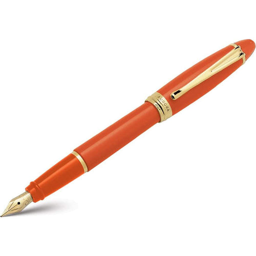 Aurora Ipsilon Fountain Pen - Seasons - Autumn Orange - Yellow Gold Trim - Pen Boutique Ltd