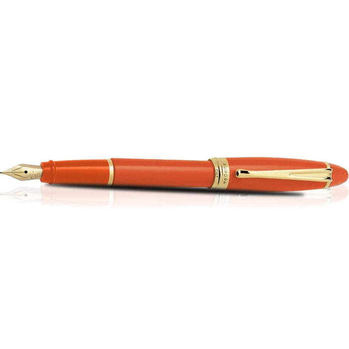 Aurora Ipsilon Fountain Pen - Seasons - Autumn Orange - Yellow Gold Trim - Pen Boutique Ltd