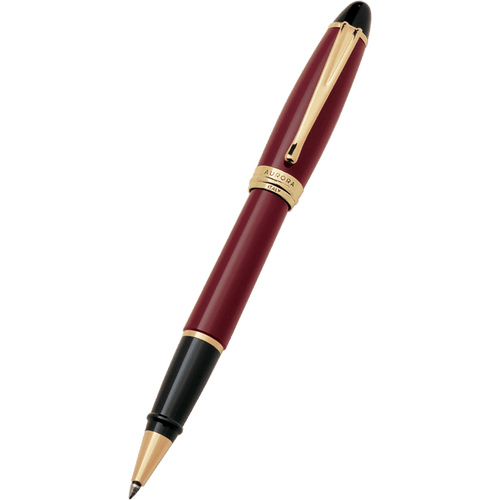 Aurora Ipsilon Resin Rollerball Pen - Bordeaux - Pen Boutique Ltd