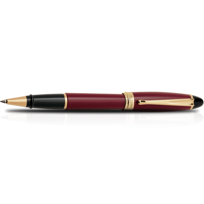Aurora Ipsilon Resin Rollerball Pen - Bordeaux - Pen Boutique Ltd