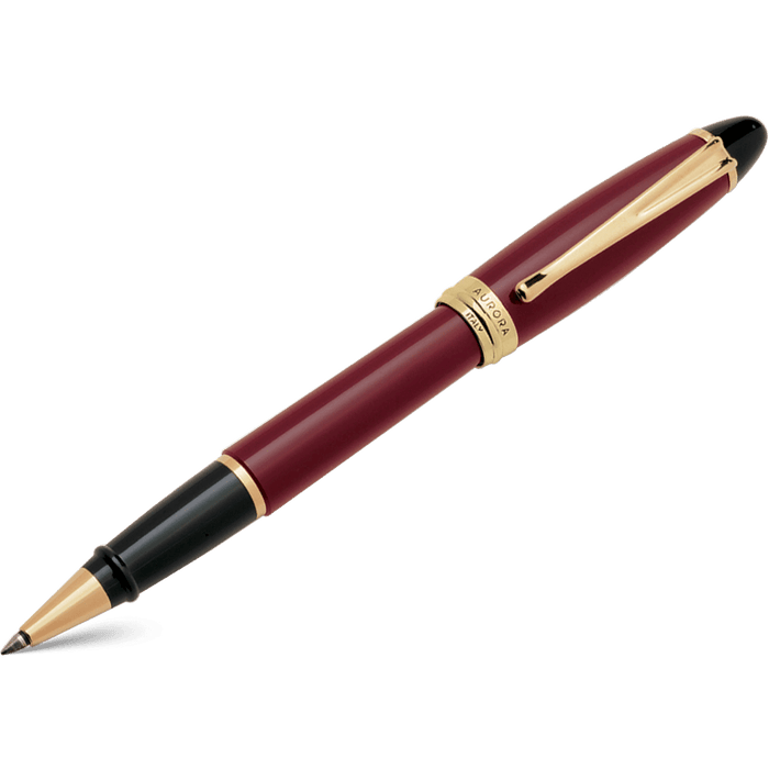 Aurora Ipsilon Resin Rollerball Pen - Bordeaux - Pen Boutique Ltd