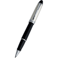Aurora Ipsilon Rollerball Pen - Black (Quadra Pattern) - Pen Boutique Ltd