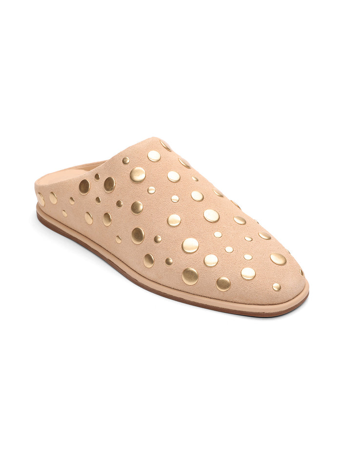 Bari Studs Mule Toasted Almond
