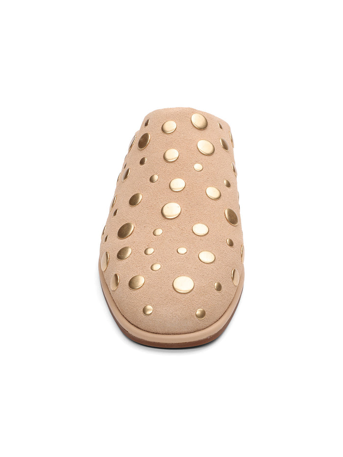 Bari Studs Mule Toasted Almond
