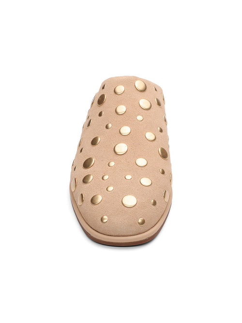 Bari Studs Mule Toasted Almond