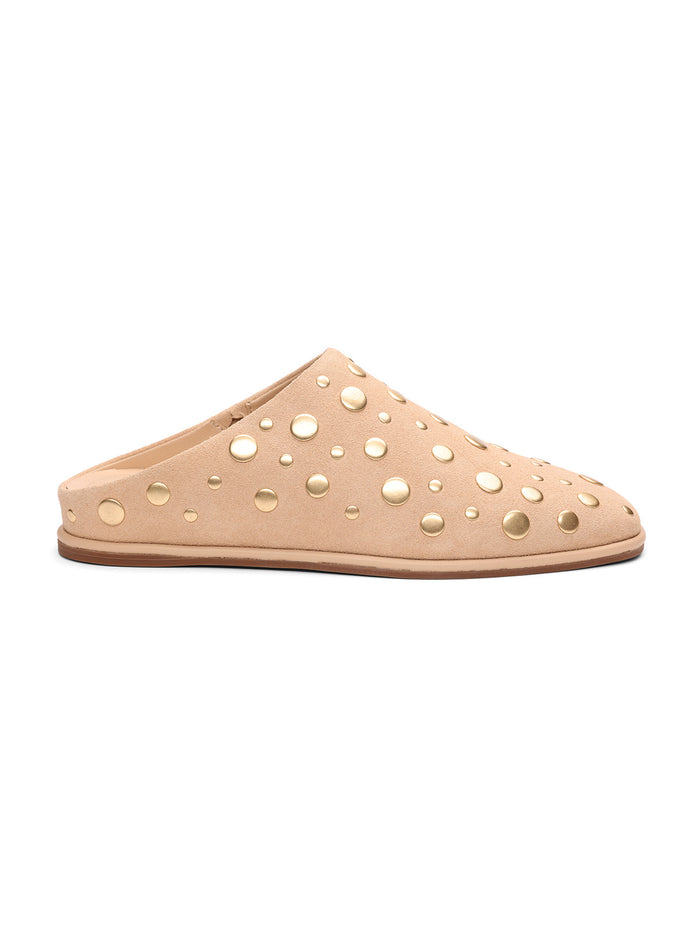 Bari Studs Mule Toasted Almond