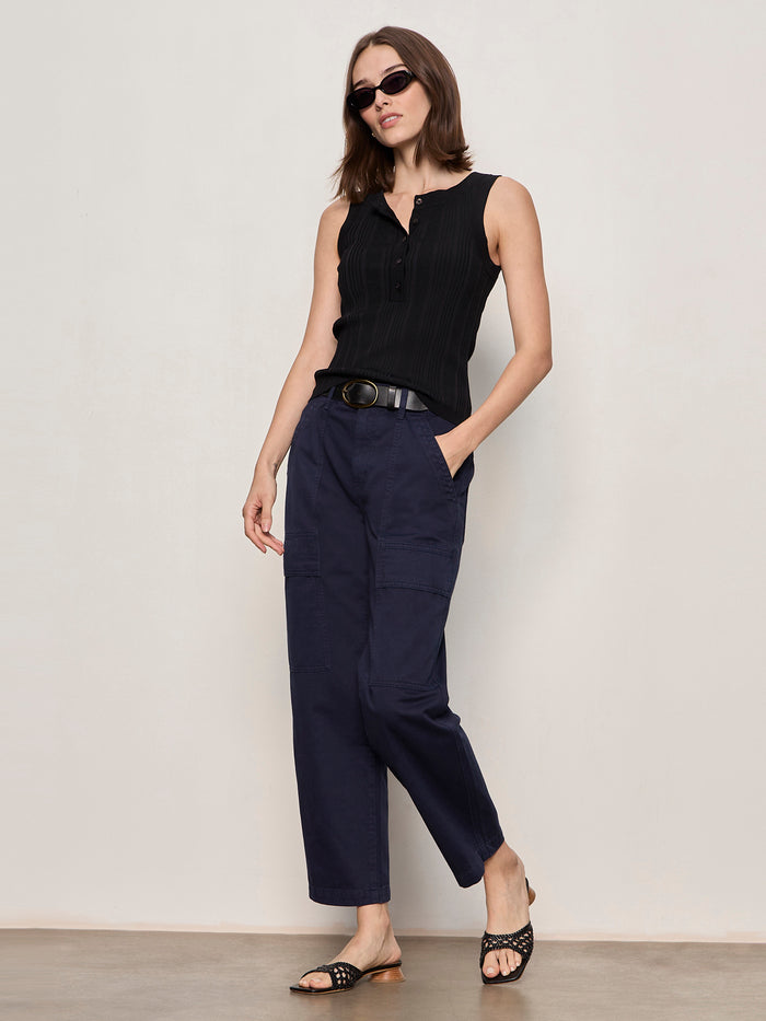 Boyfriend Utility Pant Navy Blazer
