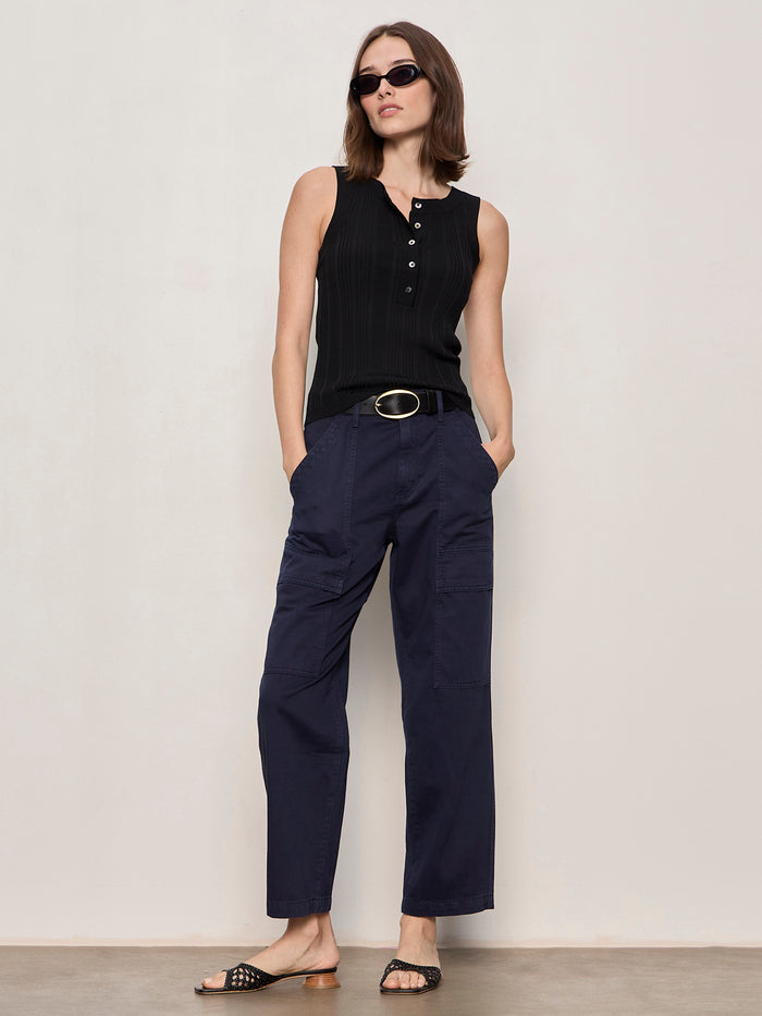 Boyfriend Utility Pant Navy Blazer