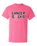 Breast Cancer Awareness "CANCER SUCKS" T-Shirt
