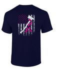 Breast Cancer Fire AX T-Shirt