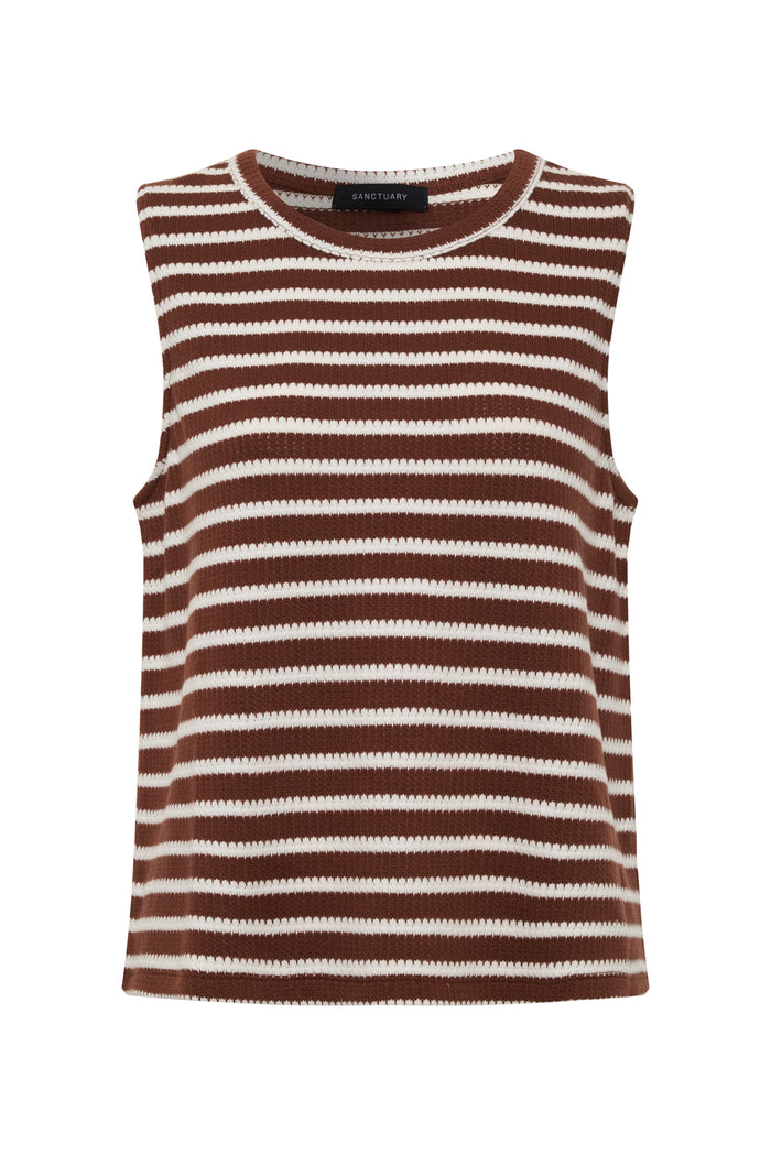 Campari Tank Clay Stripe