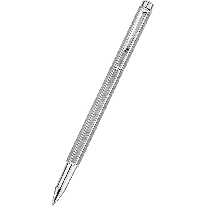 Caran d Ache Ecridor Rollerball Pen - Chevron - Rhodium Trim - Pen Boutique Ltd