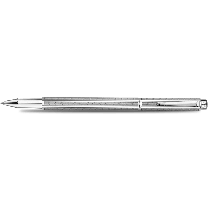 Caran d Ache Ecridor Rollerball Pen - Chevron - Rhodium Trim - Pen Boutique Ltd
