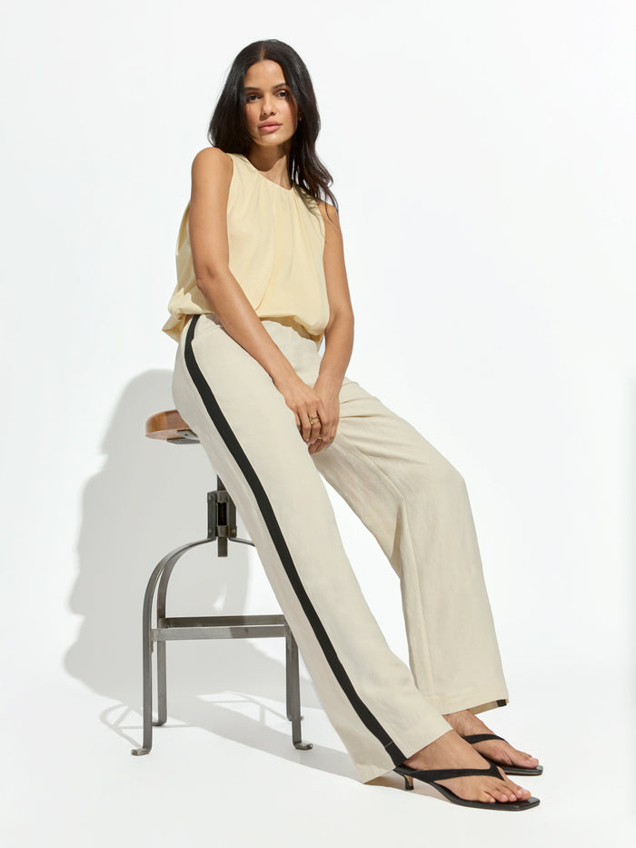 Casual Track Pant Summer Sand / Stripe