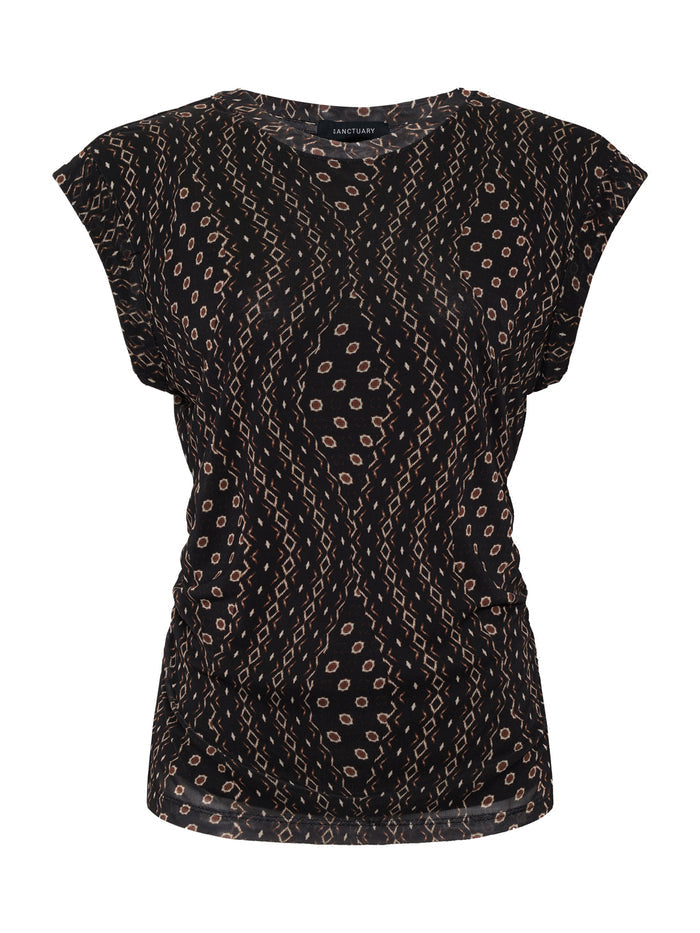 Charisma Dolman Mesh Tee Rhythmic